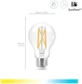 Smart LED Bulb 60W A19 Tunable White Filament — Smart Light Bulb, WiZ Connected