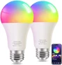 Smart Light Bulbs - Dimmable Color Changing Light Bulb with Bluetooth Music Sync — Smart Light Bulb, FRIDEKO HOME