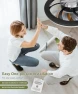 2 in 1 WiFi RGB-LED Ceiling Fan with Lights and Remote — Smart Fan, Vookea