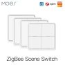 4-Gang ZigBee Smart Wireless Scene Switch — Smart Button Pusher, MOES