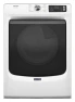 Electric Dryer, 7.4 Cu. Ft., White — Smart Laundry Appliances, Maytag
