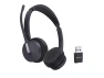 Binaural On-Ear Headset with BT Adapter — Wireless Earbuds, Yealink