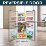11.6 Cu.Ft. Double Door Refrigerator with Top Freezer, Upstreman