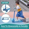 Kids Kick Scooter with LED Wheels and Adjustable Handlebars, Gotrax