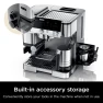 Luxe Café Premier Series Espresso Machine with Integrated Grinder and Frother — Coffee Maker, Ninja