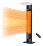 Outdoor Indoor Electric Patio Heater, 1500W Portable Tower Infrared Heater, thermomate