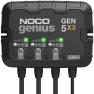3-Bank Smart Marine Battery Charger, 15A Waterproof Onboard Boat Charger, NOCO