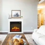 Freestanding Electric Fireplace Stove Space Heater, Zokop