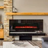 Electric Fireplace 72 Inch Wall Mounted & Recessed, Sophia & William