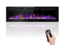 Electric Fireplace Wall Mounted and Recessed with Remote Control, BETELNUT