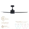 Smart Indoor and Outdoor Ceiling Fan with LED Light Kit, East Grove Home