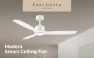 Smart 3-Blade Ceiling Fan with LED Light Kit, East Grove Home