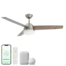 Smart 3-Blade Ceiling Fan with LED Light Kit, East Grove Home