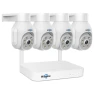 Solar Camera Security Outdoor, 4 Pack 100% Wireless 3K 4MP Surveillance Indoor WiFi Smart Cameras — Security Camera, Hiseeu