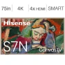 75-Inch Class QLED 4K CanvasTV with Dolby Vision HDR and Google Smart TV, Hisense