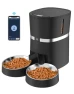 Automatic Pet Feeder with WiFi, App Control, Two-Way Splitter, Two Bowls, Voice Recorder, and Portion Control — Automatic Pet Feeder, WellToBe