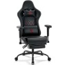 Gaming Chair with Footrest, Massage Lumbar Support, and Gel Pad — Smart Chairs, Morkprism