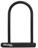 Black Bike Lock with Key, Standard Size U-Lock, Master Lock