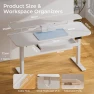 Electric Standing Desk with Drawers and Monitor Stand — Standing Desk, COMHOMA