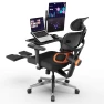 Office Chair with Footrest, Auto-Following Lumbar Support, High Back Desk Chair with 4D Armrest, 136° Tilt Lock,... — Smart Chairs, NEWTRAL
