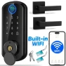 WiFi Smart Door Lock Set with Keypad and Fingerprint — Smart Lock, BlackSmith