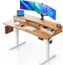 Electric Standing Desk with 2 Drawers & Large Keyboard Tray — Standing Desk, HUANUO