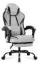 Fabric Gaming Chair with Footrest — Smart Chairs, Misolant