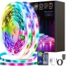 LED Strip Lights 130ft (2 Rolls of 65ft) Smart Light Strips with App Control RGB LED Lights, Music Sync Color Changing... — LED Strip Lights, Tenmiro