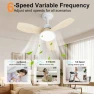 Smart Ceiling Fan with Lights and Remote — Smart Fan, GentleBreeze