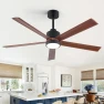 Smart Flush Mount Ceiling Fan with Lights and Remote — Smart Fan, GentleBreeze Store