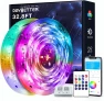 Waterproof Led Lights for Bedroom, 32.8ft (2 Rolls of 16.4ft) Led Strip Lights, 300 LEDs Color Changing RGB 44 Keys... — LED Strip Lights, DAYBETTER