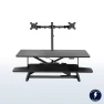 Electric Height Adjustable Standing Desk Converter with Dual Monitor Stand — Standing Desk, VIVO