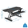 Electric Standing Desk Converter for Dual Monitors — Standing Desk, Mount-It!