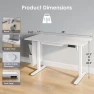 Electric Standing Desk with 2 Drawers — Standing Desk, DSNAPE