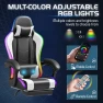 Gaming Chair with Footrest and Massage Lumbar Support — Smart Chairs, Homall