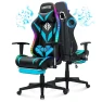 Gaming Chair with LED RGB Lights with Massage and Footrest — Smart Chairs, HOFFREE