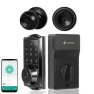 Keyless Entry Door Lock with Handle Set — Smart Lock, XIANJU