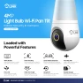 4MP Light Bulb WiFi Camera with Pan/Tilt and Human Detection — Security Camera, Amcrest