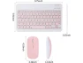 Bluetooth Keyboard and Mouse Combo, Pink — Bluetooth Keyboard, TOOYA