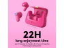 Wireless earbuds, Hot Pink, with mini handbag case and DIY stickers — Wireless Earbuds, Generic Logic, Inc.