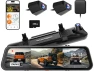 3-Channel Mirror Dash Cam, Bumper Version, Includes 256GB Card and GPS — Dash Cam, WOLFBOX