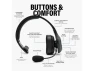 Wireless mono Bluetooth trucker headset with microphone — Wireless Earbuds, Blue Tiger
