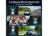 3-Channel Mirror Dash Camera, 4K/3K — Dash Cam, SUNIVISION