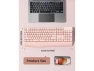 Full-Size Wireless Keyboard, Pink — Bluetooth Keyboard, SeenDa