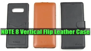 Samsung Note 8 Vertical Flip Leather Case (melkco) [4K] 21:9