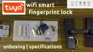 Tuya WiFi Smart Fingerprint Lock | Unboxing | Specifications