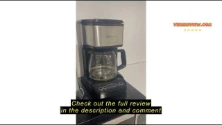 Review Capresso 426.05 5-Cup Drip Mini Coffeemaker, Black/Silver
