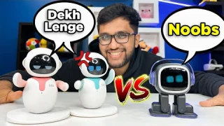 Emo Robot VS Eilik Robot FIGHT ! (AI Robots comparison)