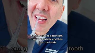 PERFECT Way to clean your teeth with a water flosser #Waterflosser #traffic