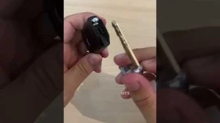 Honda civic x smart key battery replacement technique. #shorts